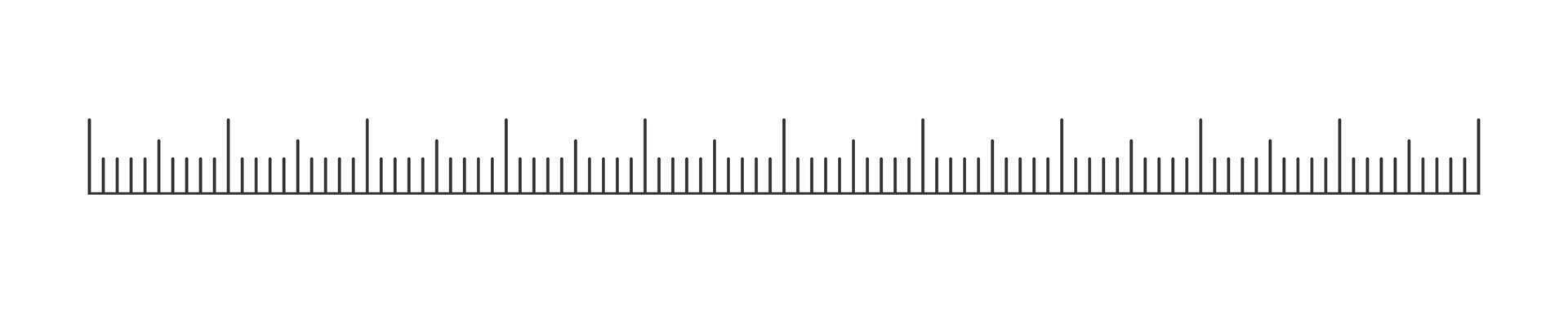 escala modelo de gobernante, cinta o termómetro herramienta. horizontal medición cuadro. distancia, altura o longitud medición de matemáticas, de coser, meteorológico instrumento vector