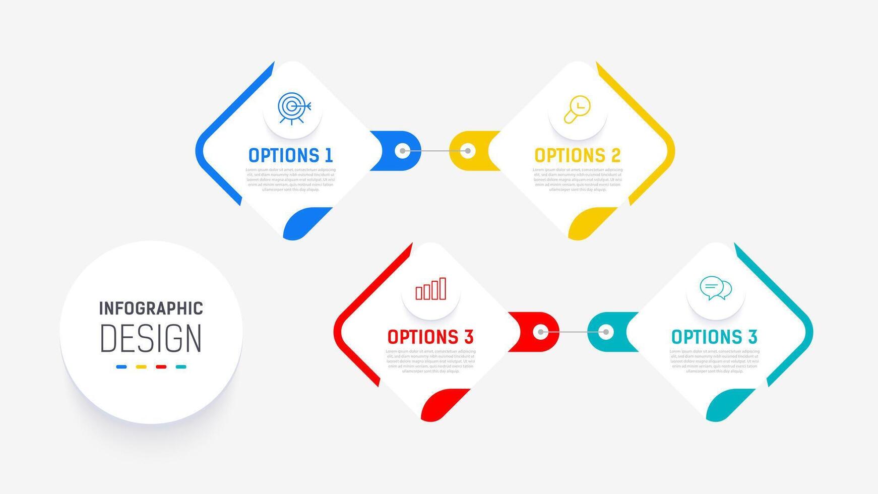 Four Step Infographic element design template for presentation. process diagram and presentations step, workflow layout, banner, flow chart, info graphic illustration. vector