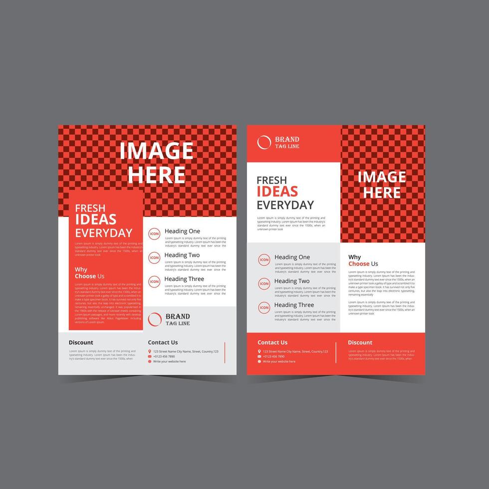 A4 Flyer Creative Flyer Design Template vector