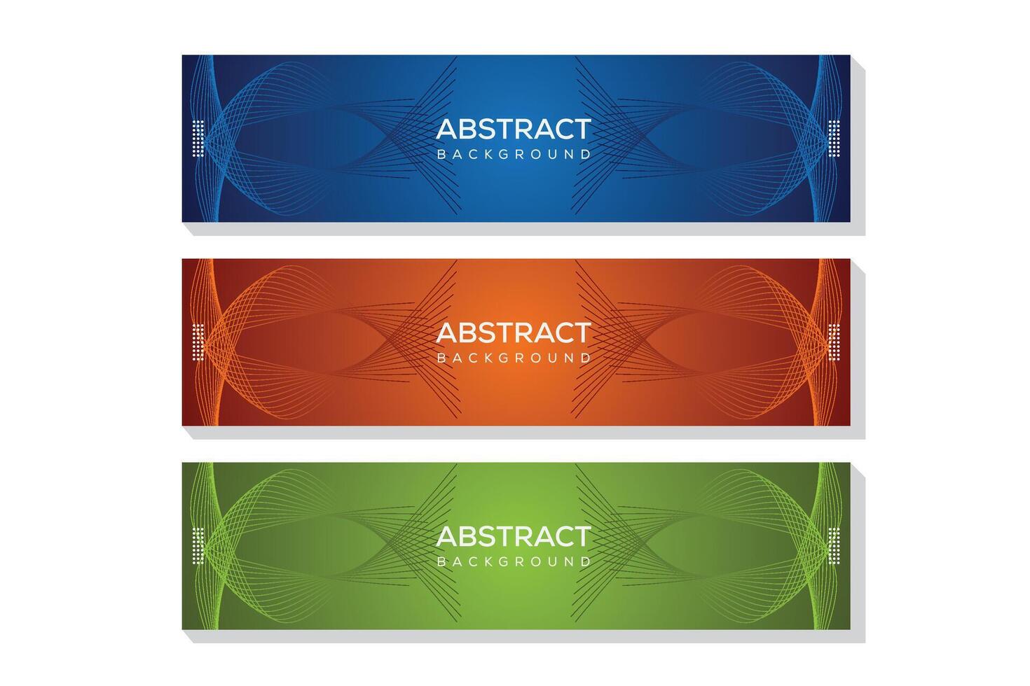 For your social media profile, the illustration in the form of editable, Three colorful layout vector
