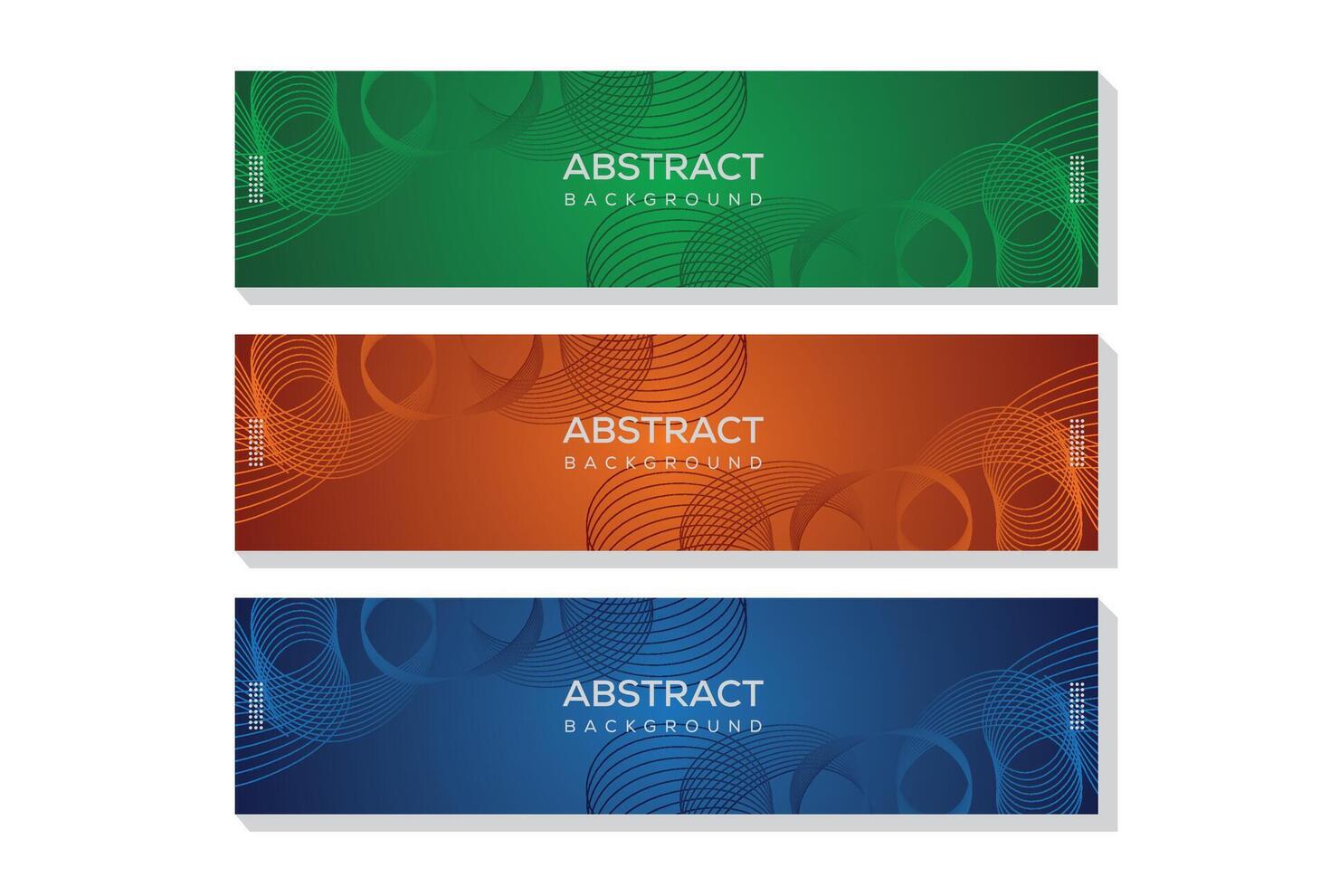 Editable image for social media profile, Three colorful layout vector