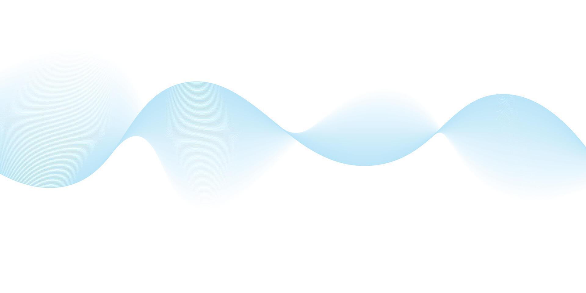 Abstract background with blue wavy and curvy lines Isolated on transparent background vector