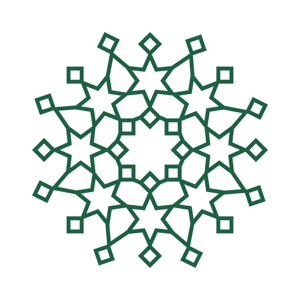 Arab American heritage month mosaic design element vector