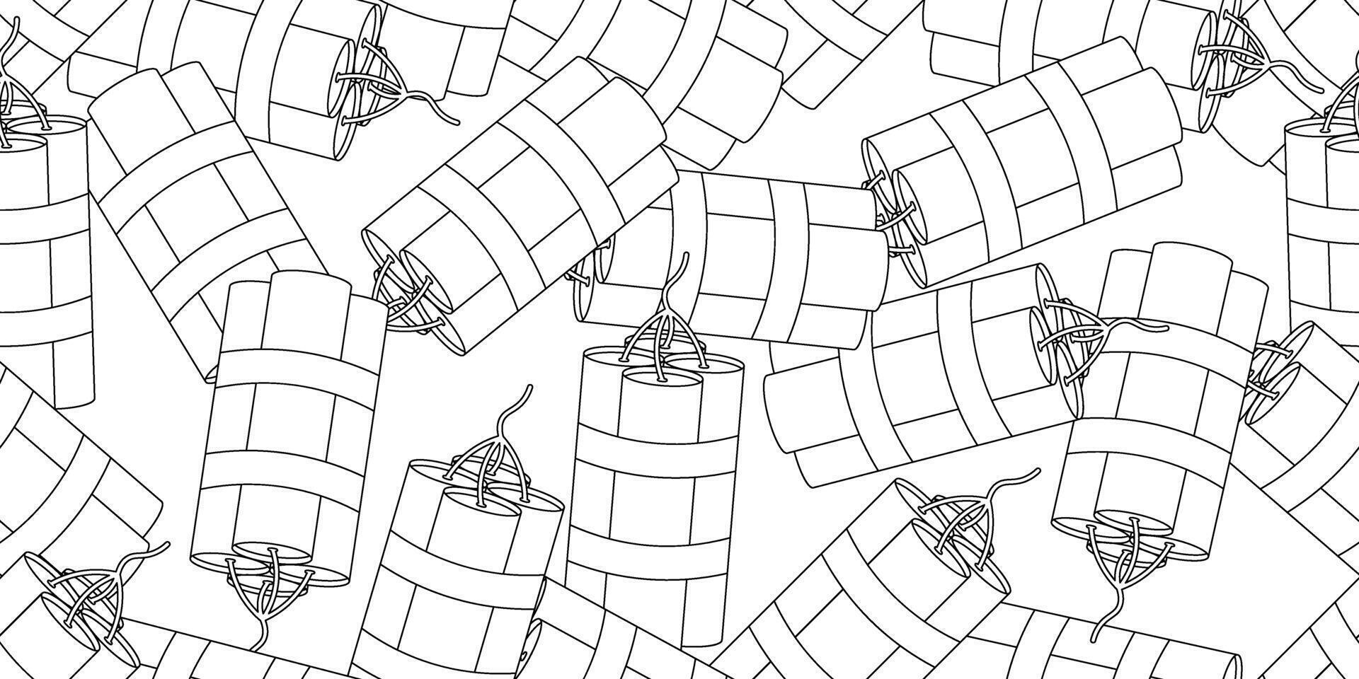black white dynamite seamless pattern vector