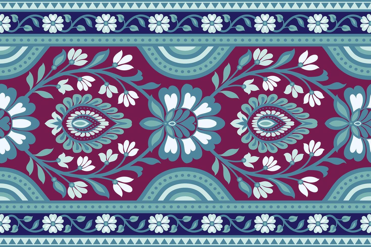 sin costura modelo antecedentes geométrico étnico oriental ikat sin costura modelo tradicional diseño para fondo, alfombra, fondo de pantalla, ropa, envase, batik, tela, ilustración bordado. vector