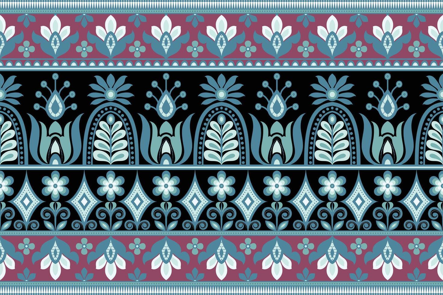 sin costura modelo antecedentes geométrico étnico oriental ikat sin costura modelo tradicional diseño para fondo, alfombra, fondo de pantalla, ropa, envase, batik, tela, ilustración bordado. vector