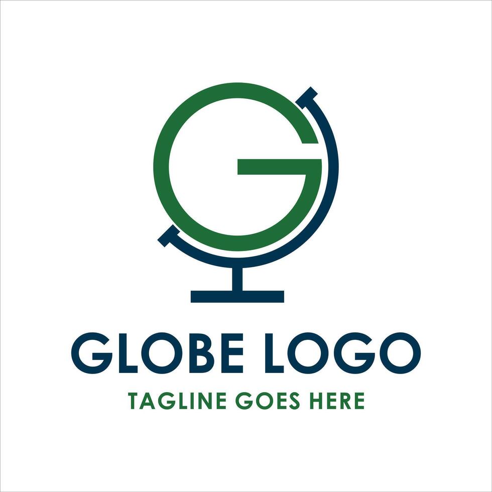 Letter G Globe icon Logo Design Template vector