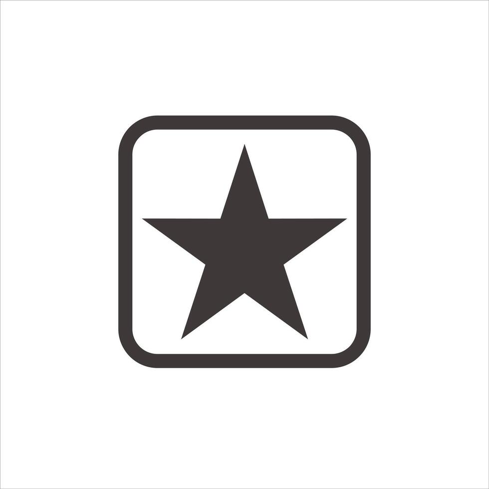 Star icon symbol isolated on white background vector