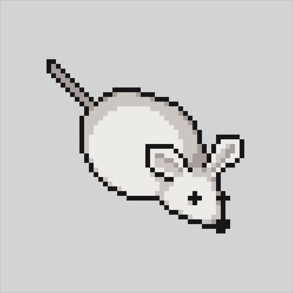 píxel Arte ilustración ratón juguete. pixelado ratones juguete. ratón ratones juguete pixelado para el píxel Arte juego y icono para sitio web y juego. antiguo colegio retro vector