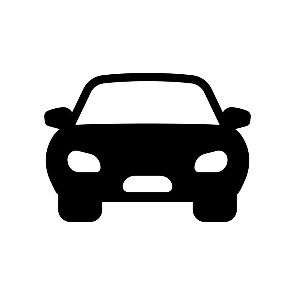 coche icono aislado en blanco antecedentes vector