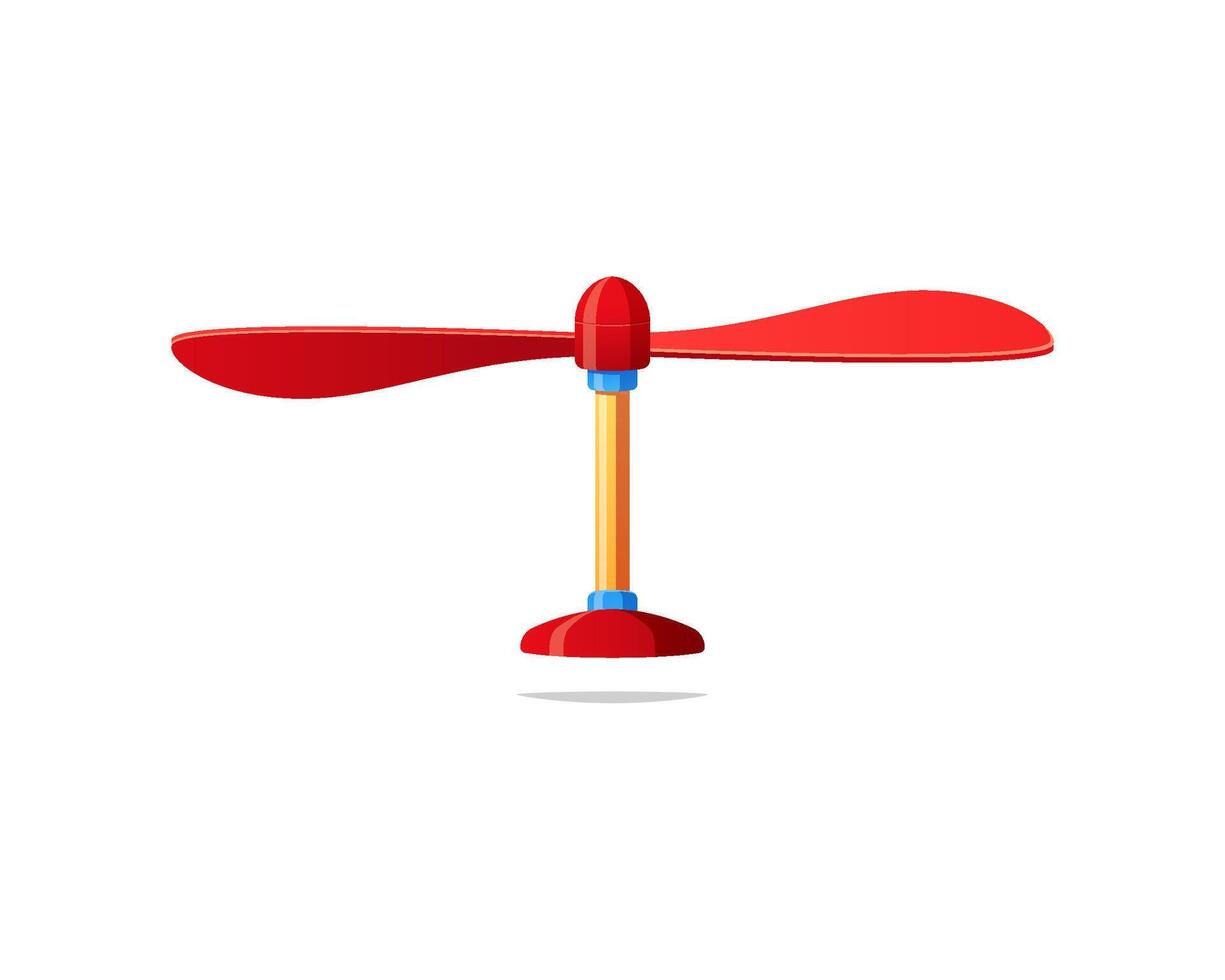 juguete hélice aislado en blanco antecedentes. vector