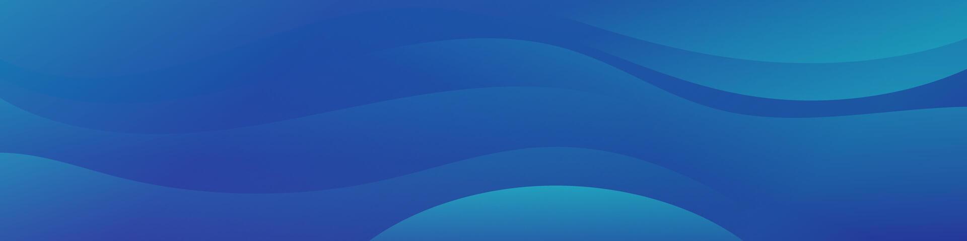 Create eye catching headers, promotional banners, and graphic elements with this modern gradient wave banner. Colorful waves in blue and dark blue for a dynamic look vector