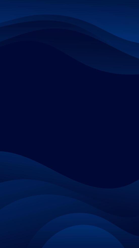 Elegant Dark Blue Wave Background. Achieve an elegant look with a vertical arrangement of gradient waves in deep shades of blue. Suitable for websites, flyers, posters, and social media vector