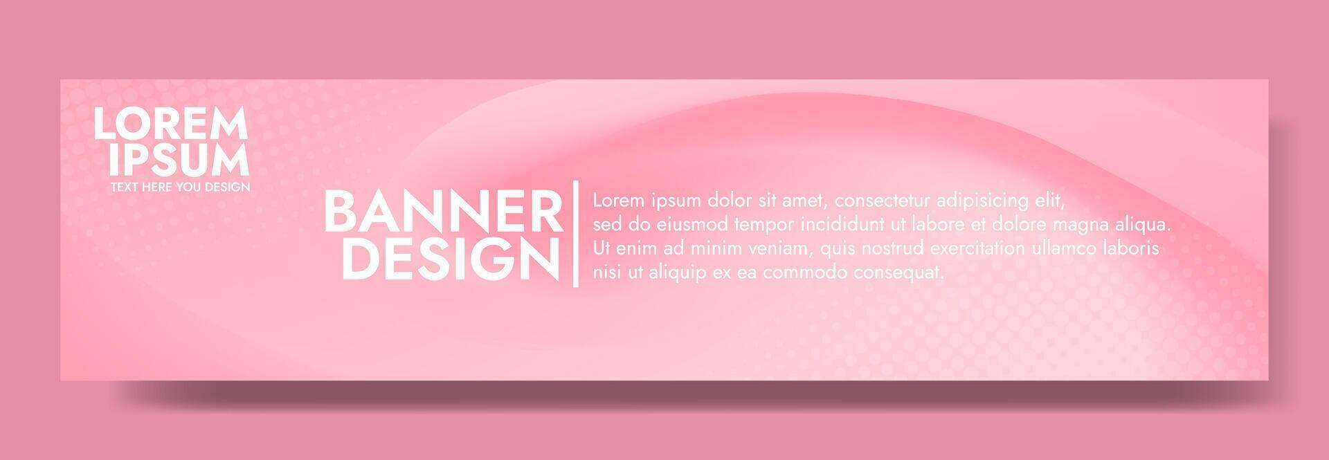 Create visually appealing promotional banners, social media posts, brochures, and presentation graphics with this beautiful smooth pink and orange abstract mesh blur banner template vector