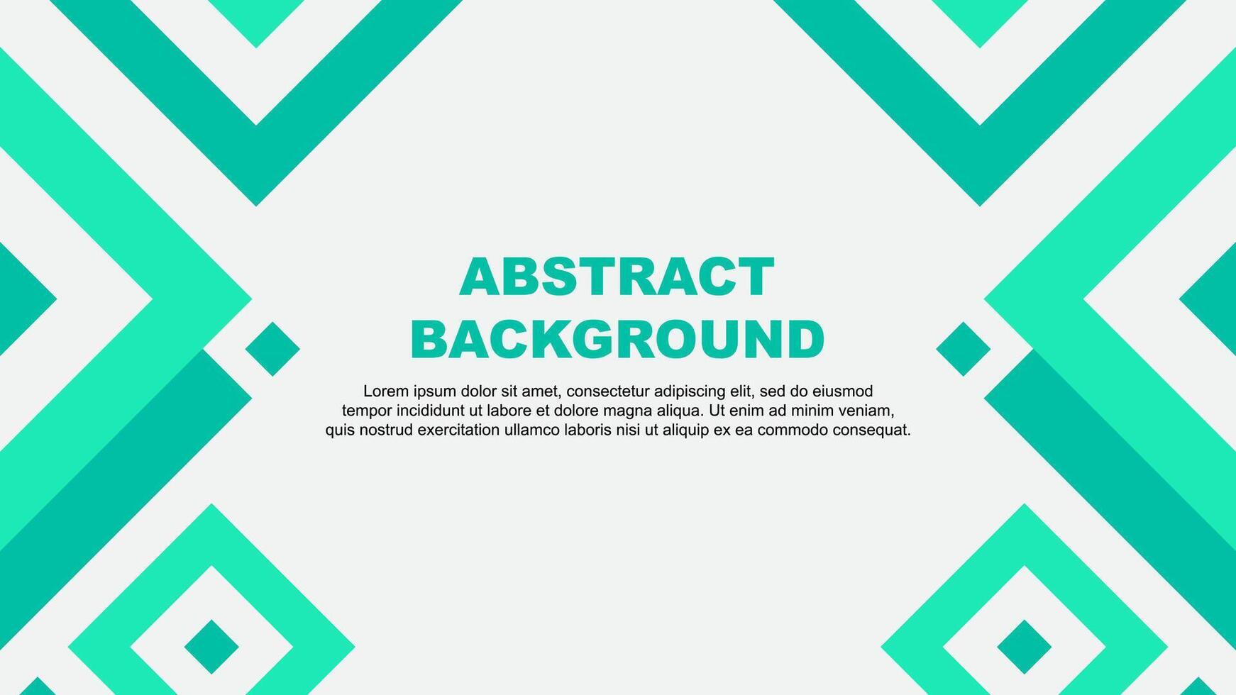 Abstract Background Design Template. Abstract Banner Wallpaper Illustration. Teal Green Template vector