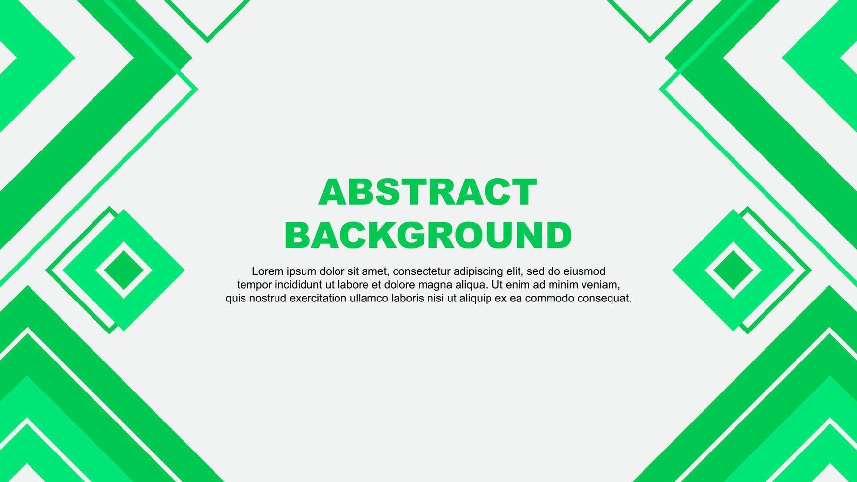 Abstract Background Design Template. Abstract Banner Wallpaper Illustration. Green Background vector