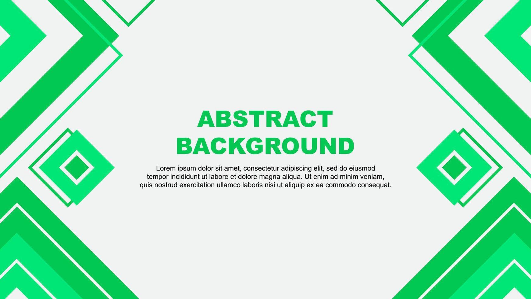 Abstract Background Design Template. Abstract Banner Wallpaper Illustration. Green Background vector