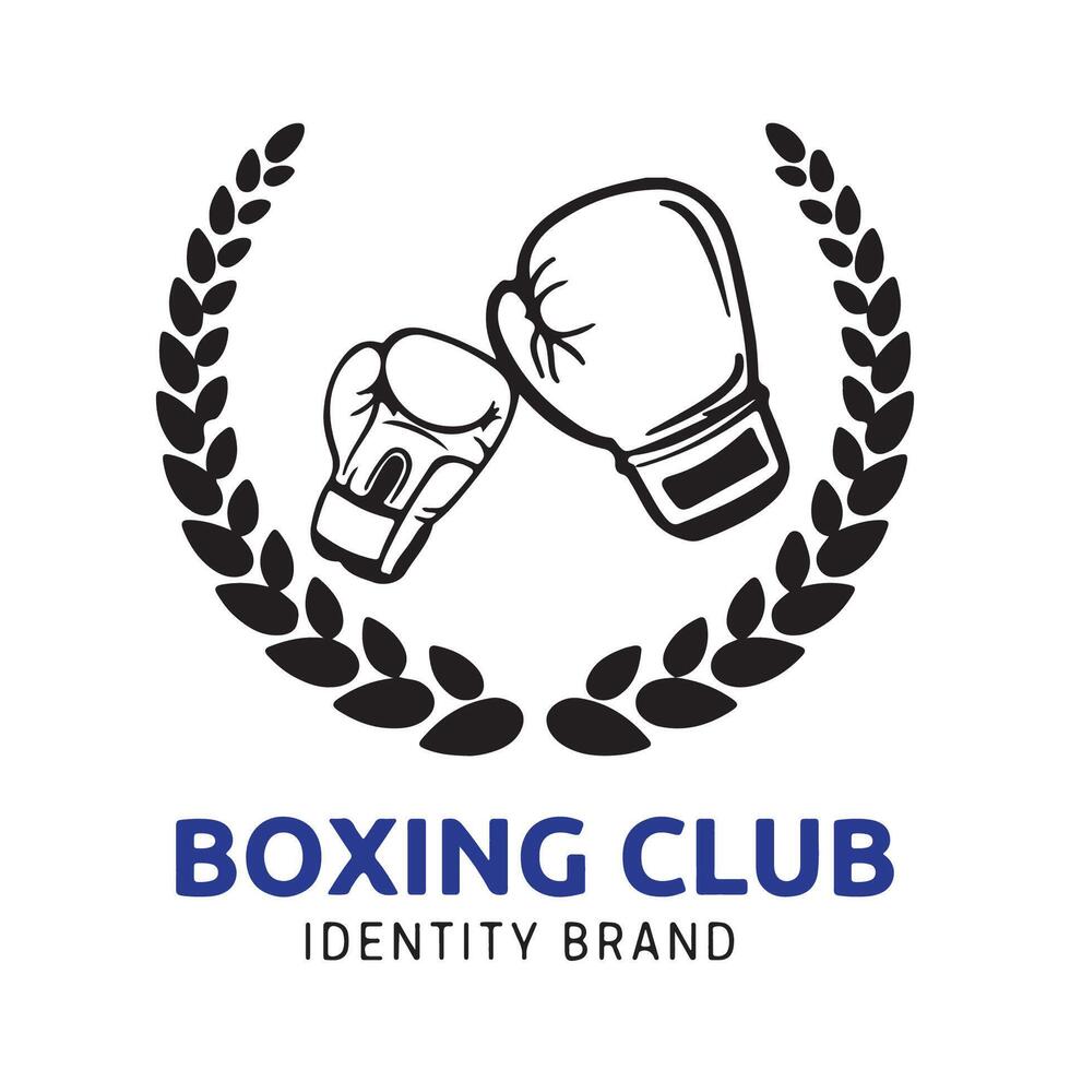 boxeo logo diseño archivo para gráfico diseñador o web desarrollador vector