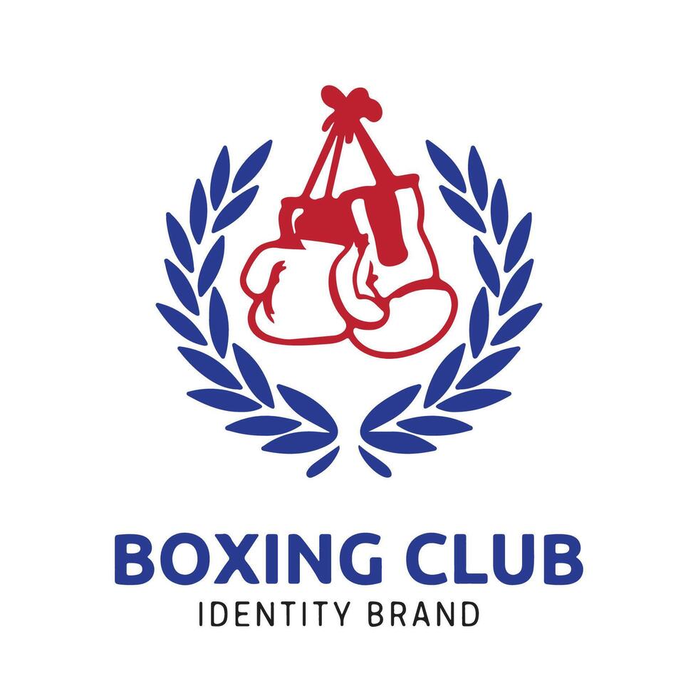 Boxing logo design file for graphic designer or web developer vector