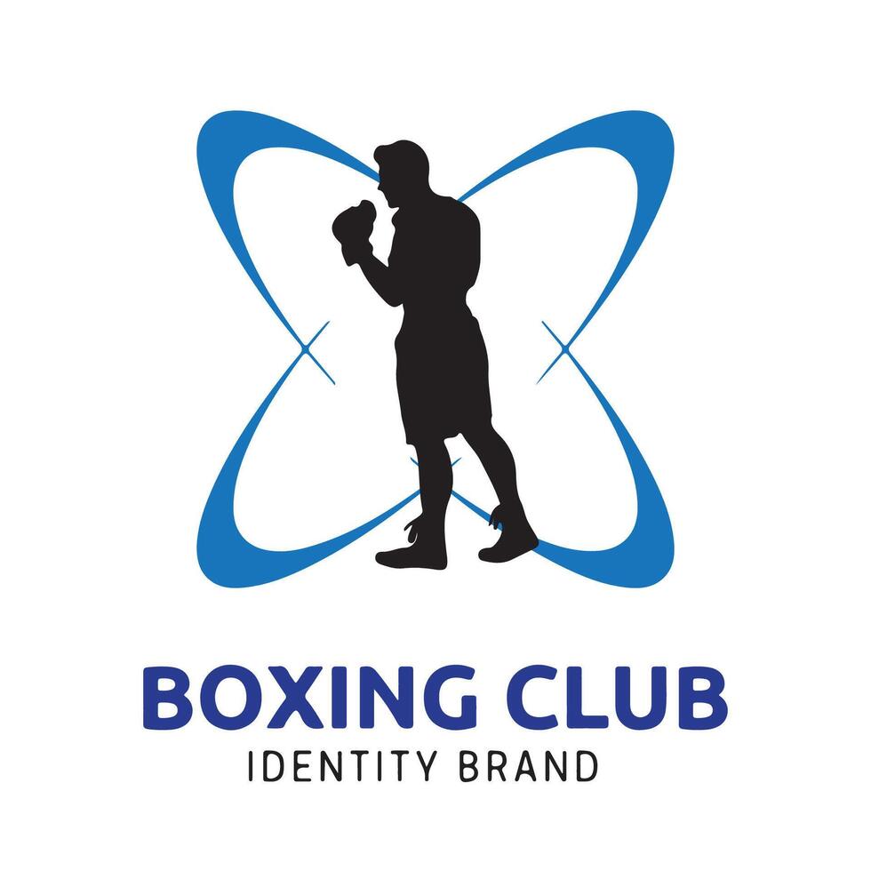 boxeo logo diseño archivo para gráfico diseñador o web desarrollador vector