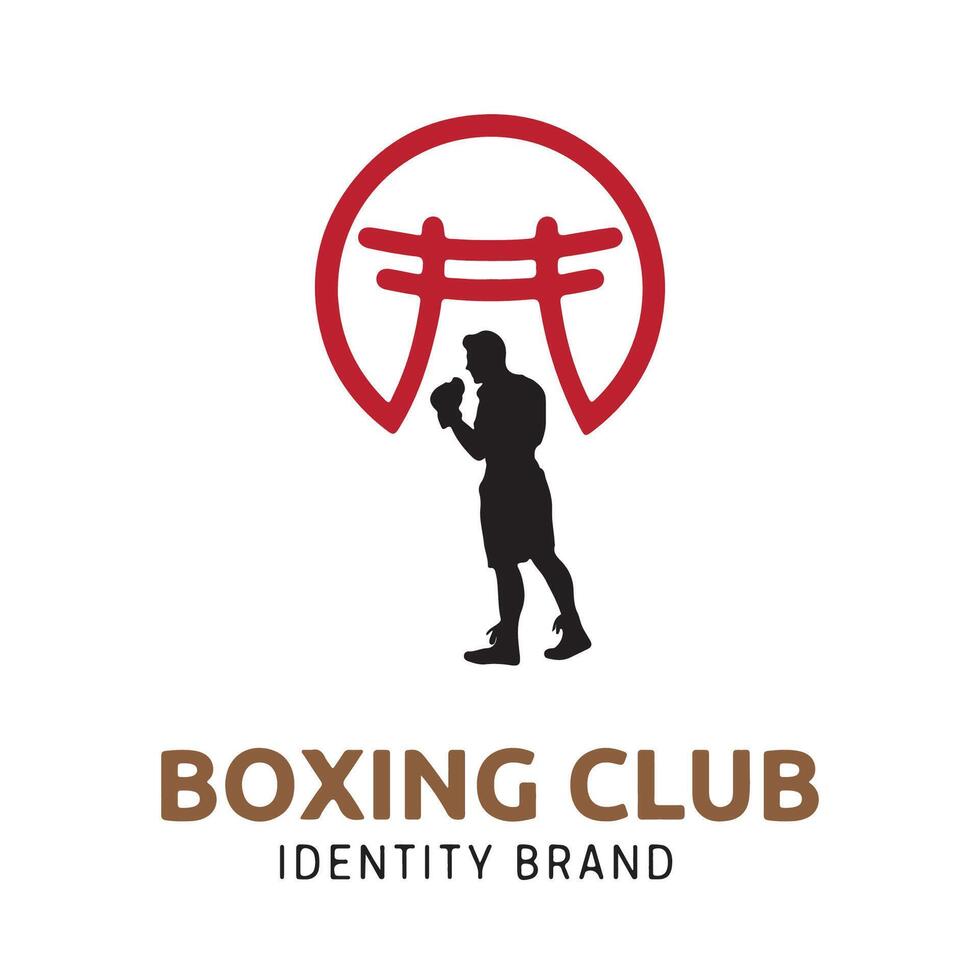 boxeo logo diseño archivo para gráfico diseñador o web desarrollador vector