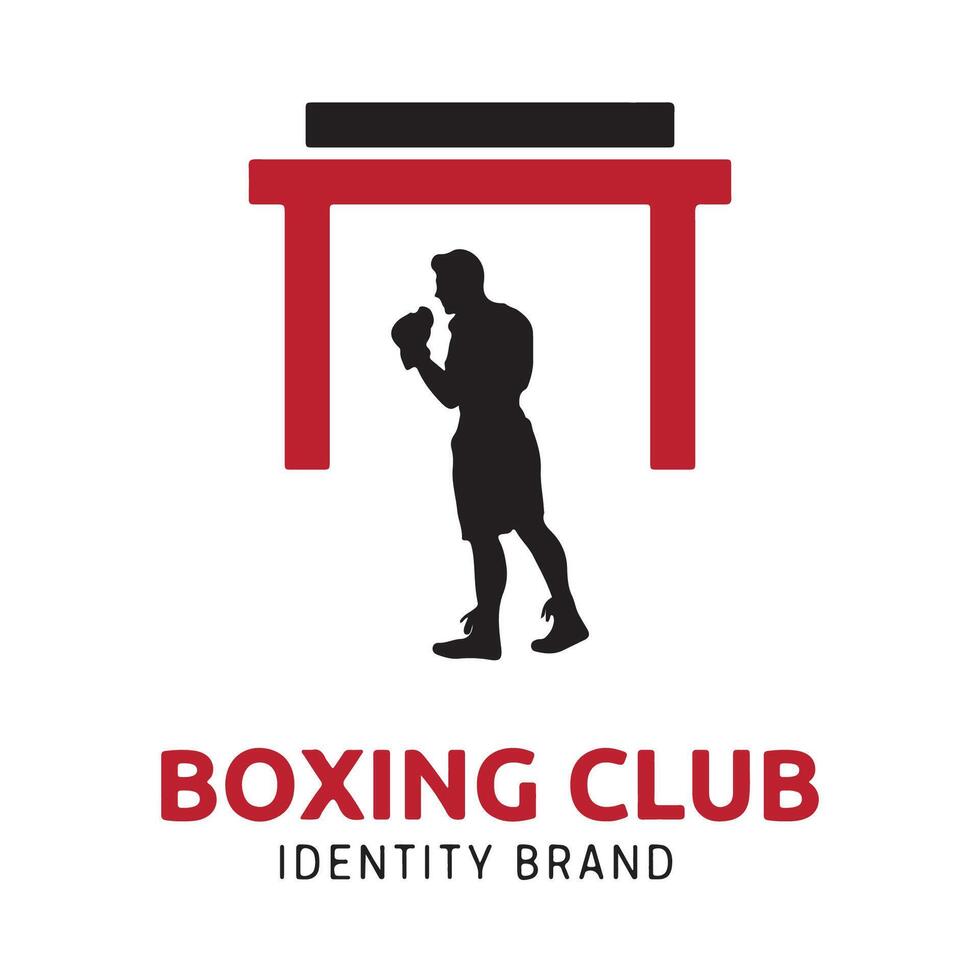 boxeo logo diseño archivo para gráfico diseñador o web desarrollador vector