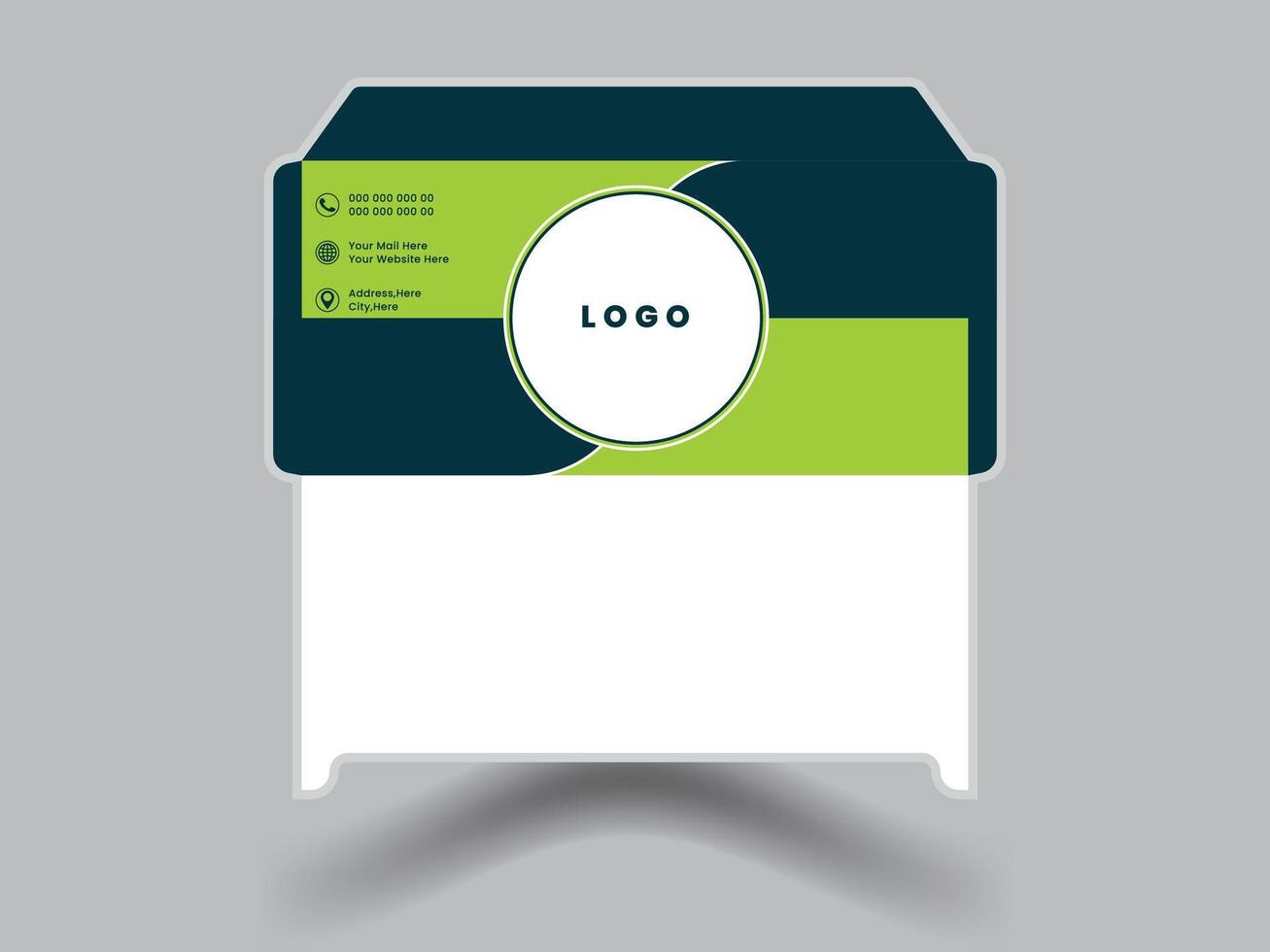 Modern Envelope Design vector
