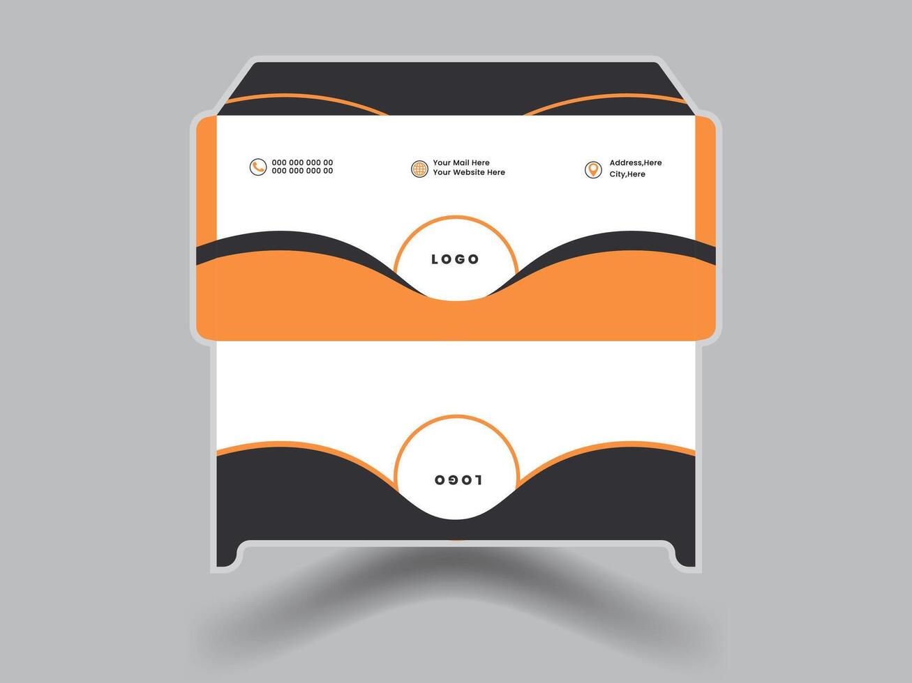 Modern Envelope Design vector