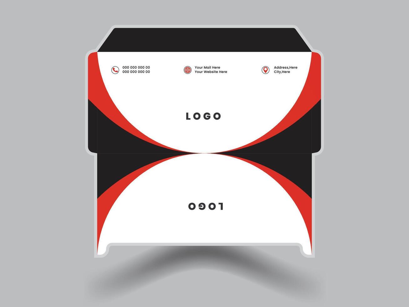 Modern Envelope Design vector