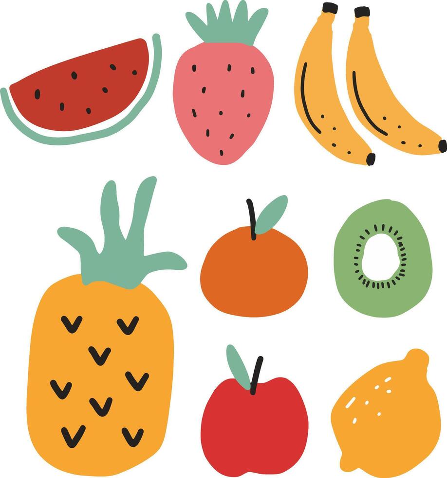 fruits element design for templates. vector