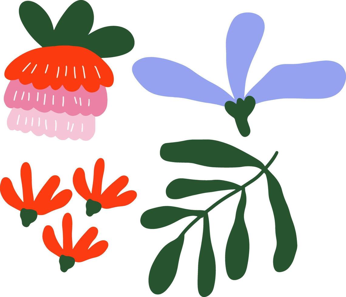 florals element design for templates. vector