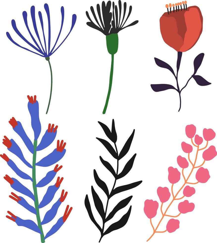 florals element design for templates. vector