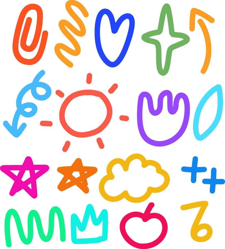 doodles element design for templates. vector