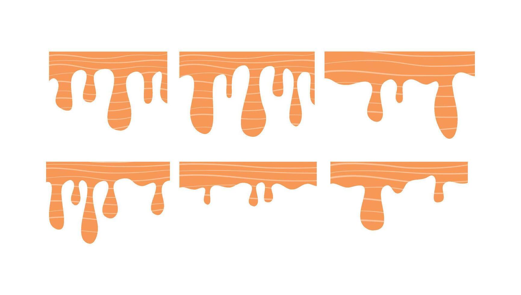 a collection of melted chocolate that can be used for background. melted chocolate illustration vector