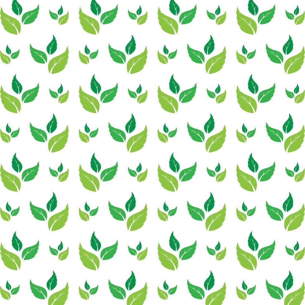 Three leaf functional trendy multicolor repeating pattern illustration background design vector