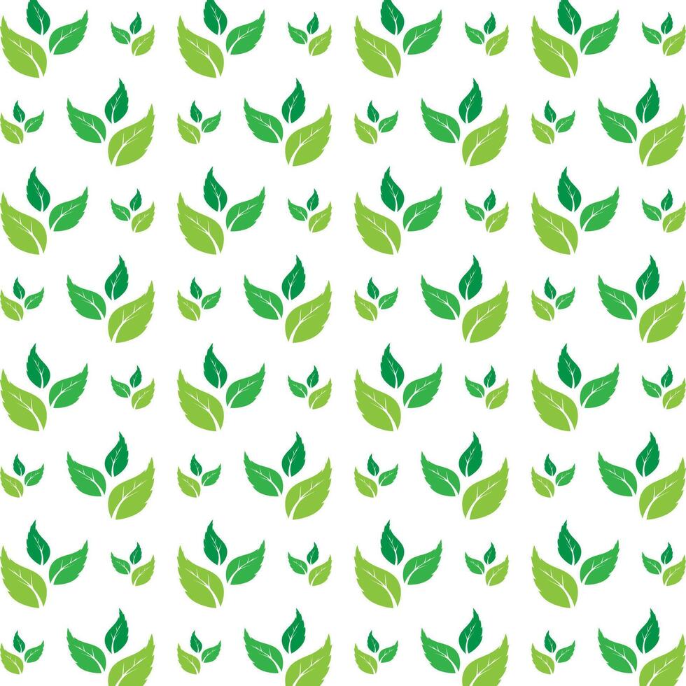 Three leaf functional trendy multicolor repeating pattern illustration background design vector