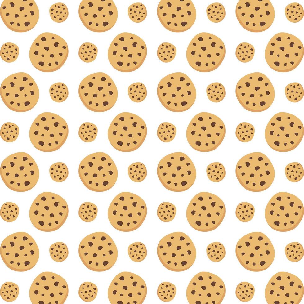 Cookie ideal trendy multicolor repeating pattern illustration background design vector