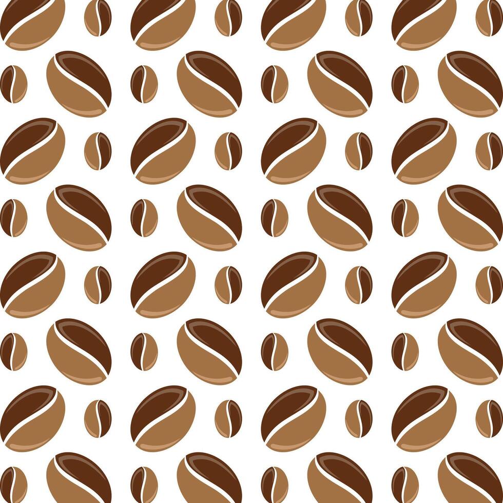 Coffee bean uncommon trendy multicolor repeating pattern illustration background design vector