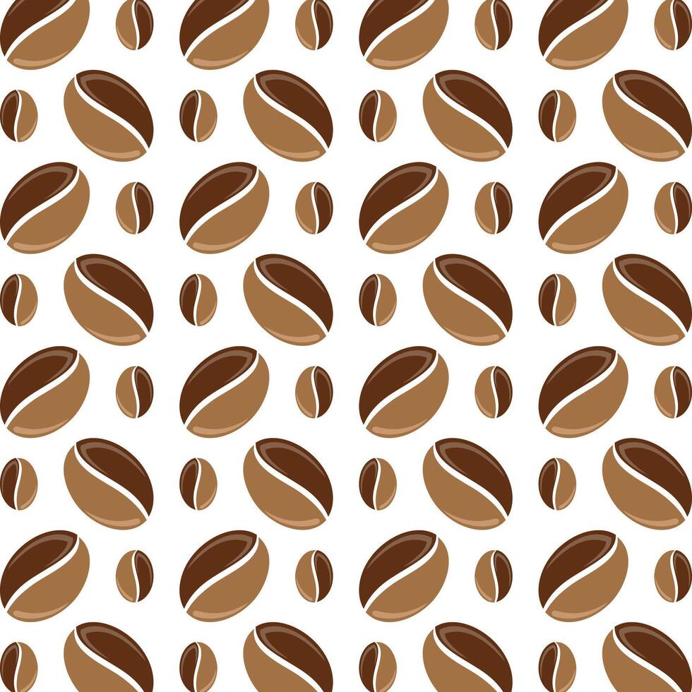 Coffee bean uncommon trendy multicolor repeating pattern illustration background design vector