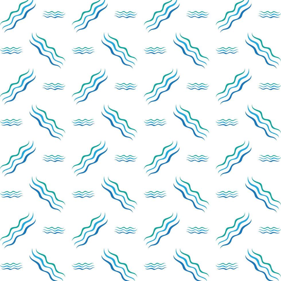 Water wave handy trendy multicolor repeating pattern illustration background design vector