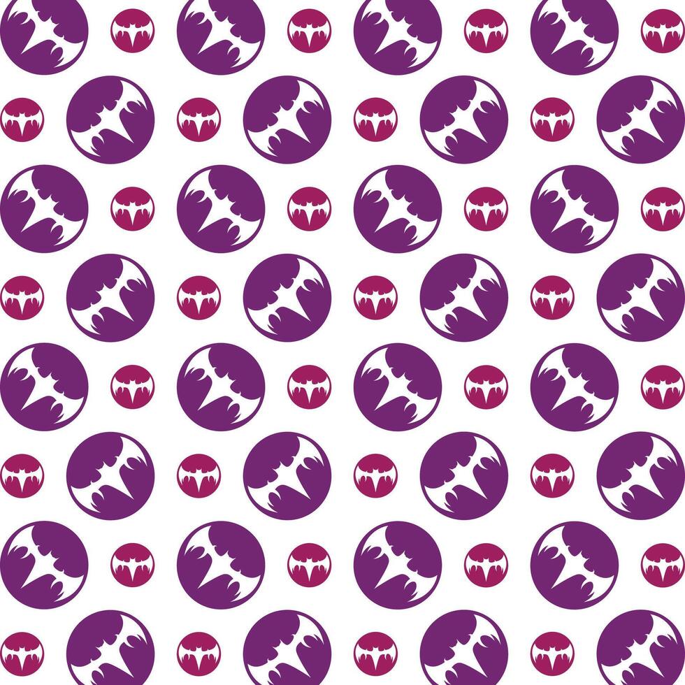 Bat handy trendy multicolor repeating pattern illustration background design vector