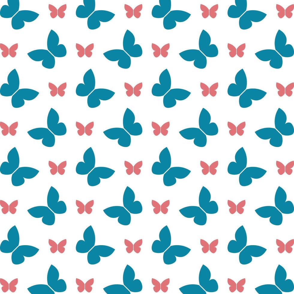 Butterfly functional trendy multicolor repeating pattern illustration background design vector