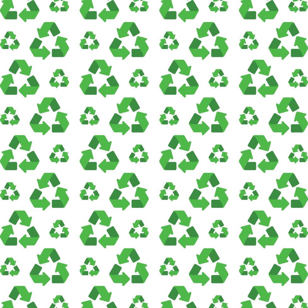 Recycle ideal trendy multicolor repeating pattern illustration background design vector
