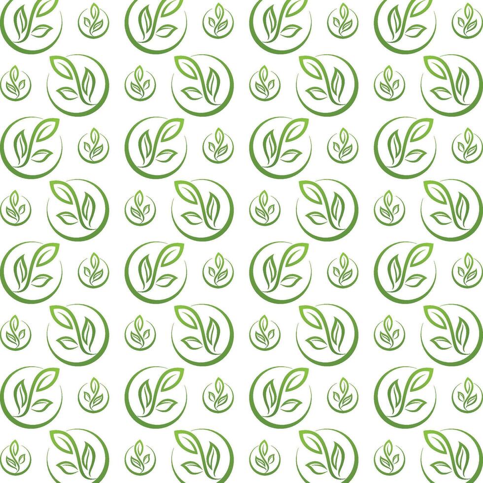 Tree leaf usable trendy multicolor repeating pattern illustration background design vector