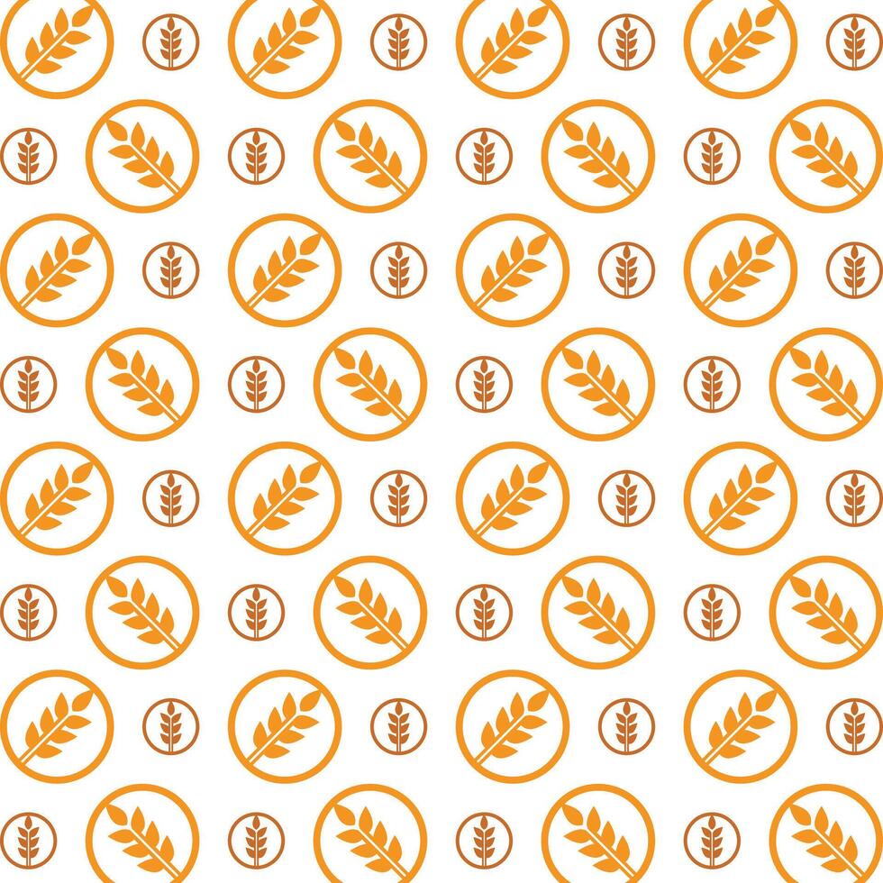 Wheat usable trendy multicolor repeating pattern illustration background design vector