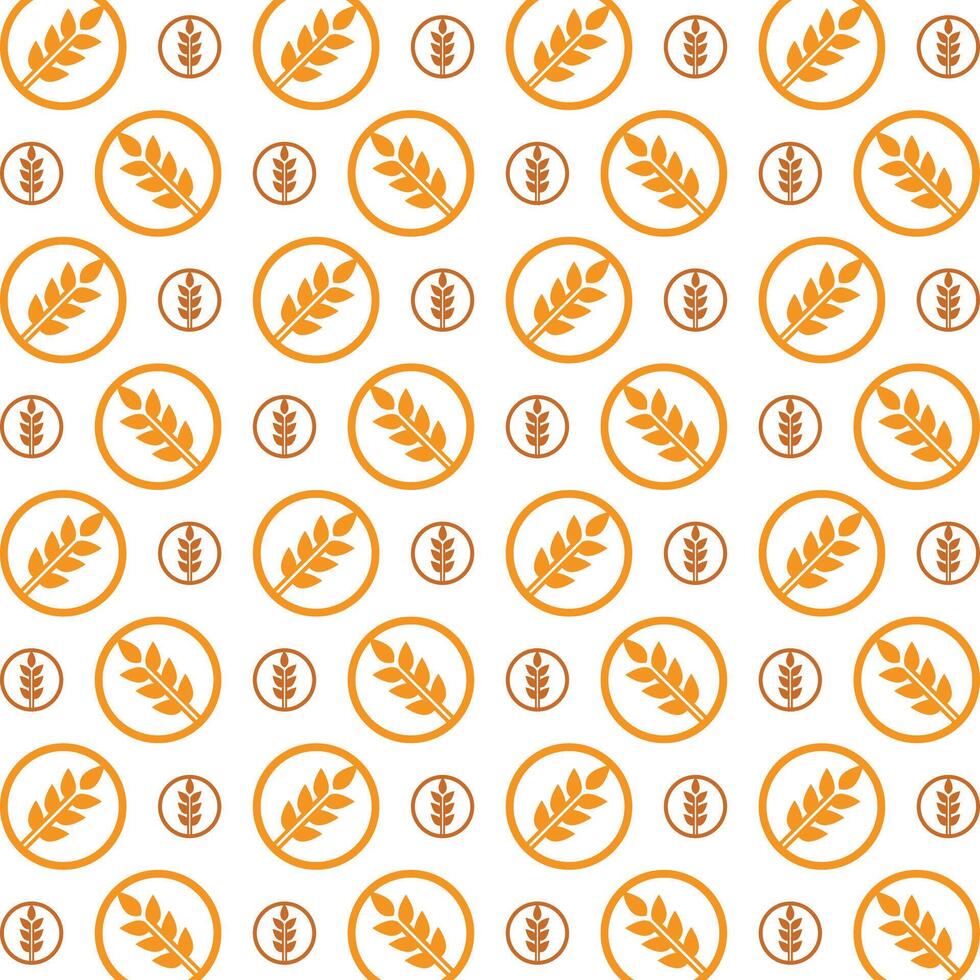 Wheat usable trendy multicolor repeating pattern illustration background design vector