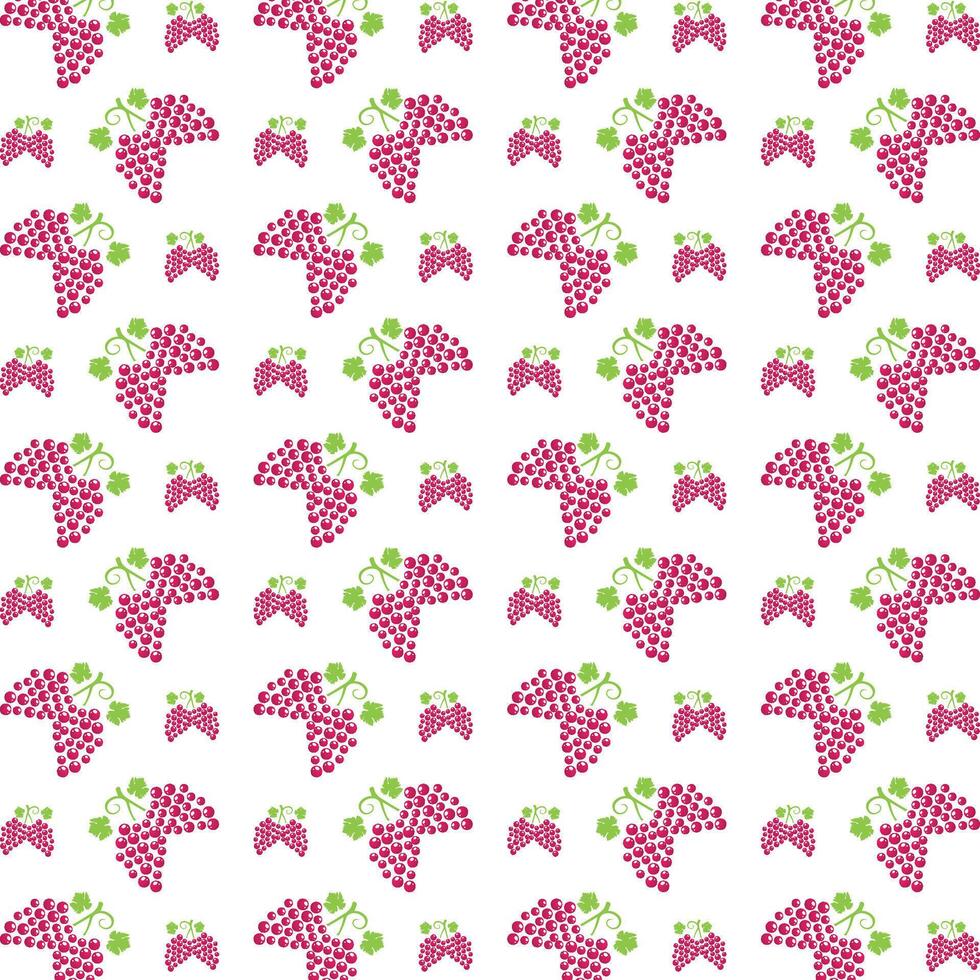 Grape red handy trendy multicolor repeating pattern illustration background design vector