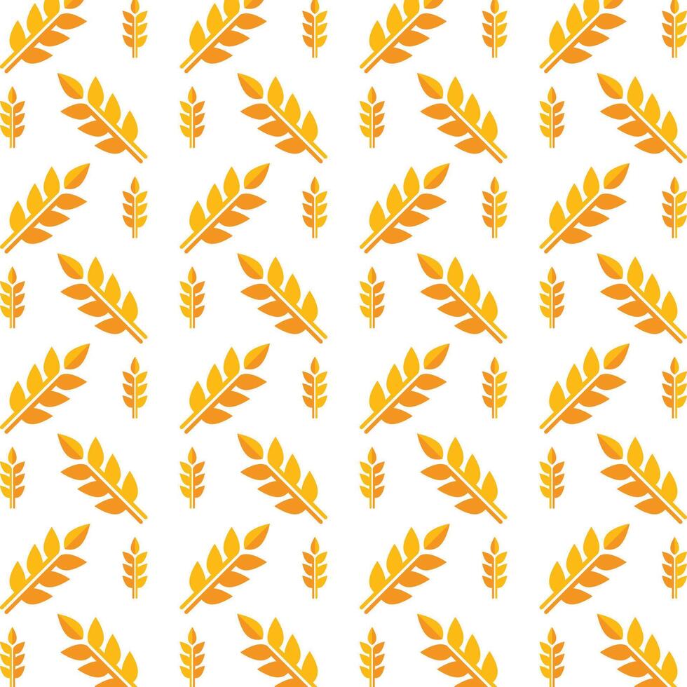 Wheat gold color crafty trendy multicolor repeating pattern illustration background design vector