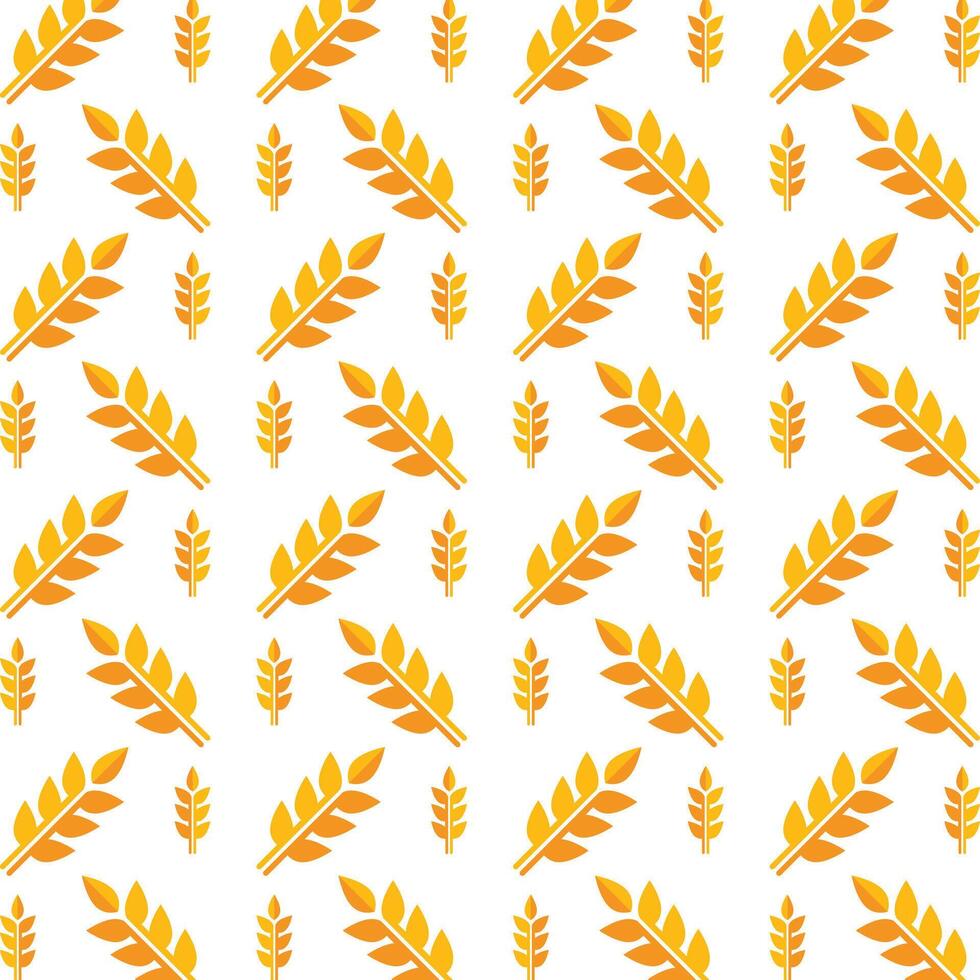 Wheat gold color crafty trendy multicolor repeating pattern illustration background design vector