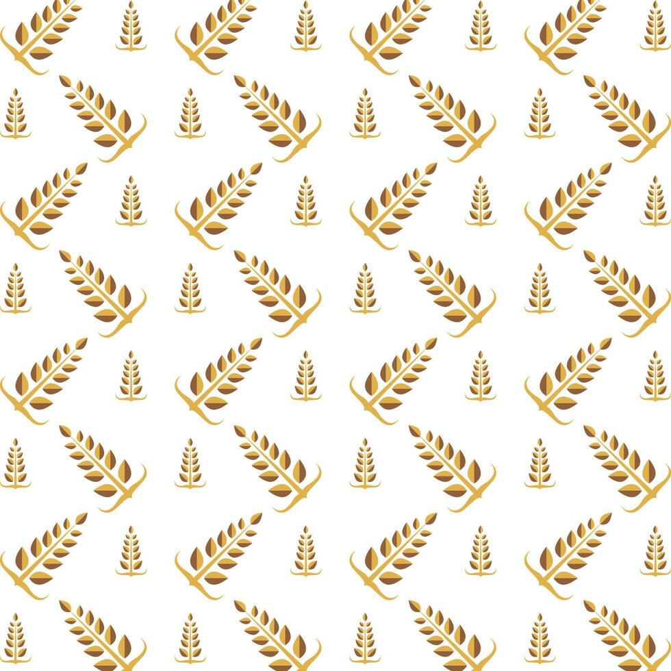 Wheat crafty trendy multicolor repeating pattern illustration background design vector
